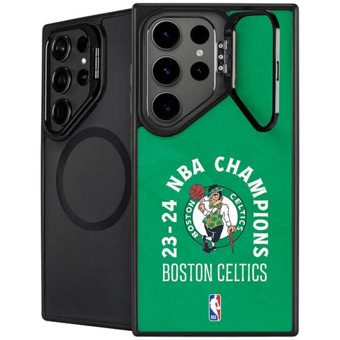 2024 NBA Champions Boston Celtics Galaxy S25 Ultra Kickstand Case